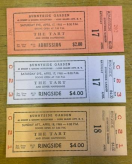 Higgins Tickets Tickets from performances of The Tart, April 17 & 18, 1965, Sunnyside Garden, Long Island City, NY