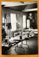 Higgins’ studio in Barton, Vermont