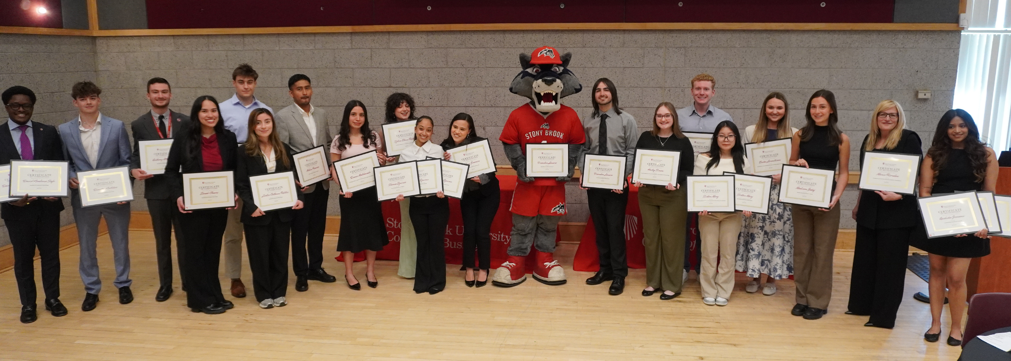 Group photo of the 2026 College of Business Student Award Winners