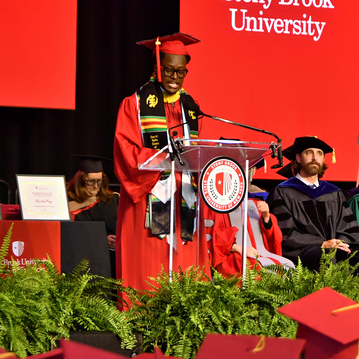 david safo speaking at convocation