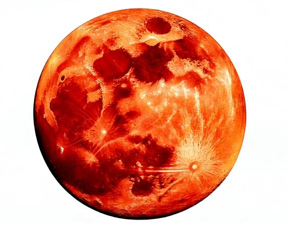 Orange tinted Moon