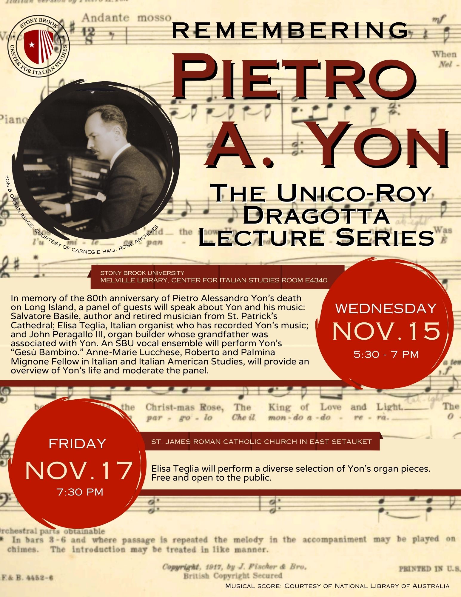Pietro Yon Flier Pietro Yon Flier