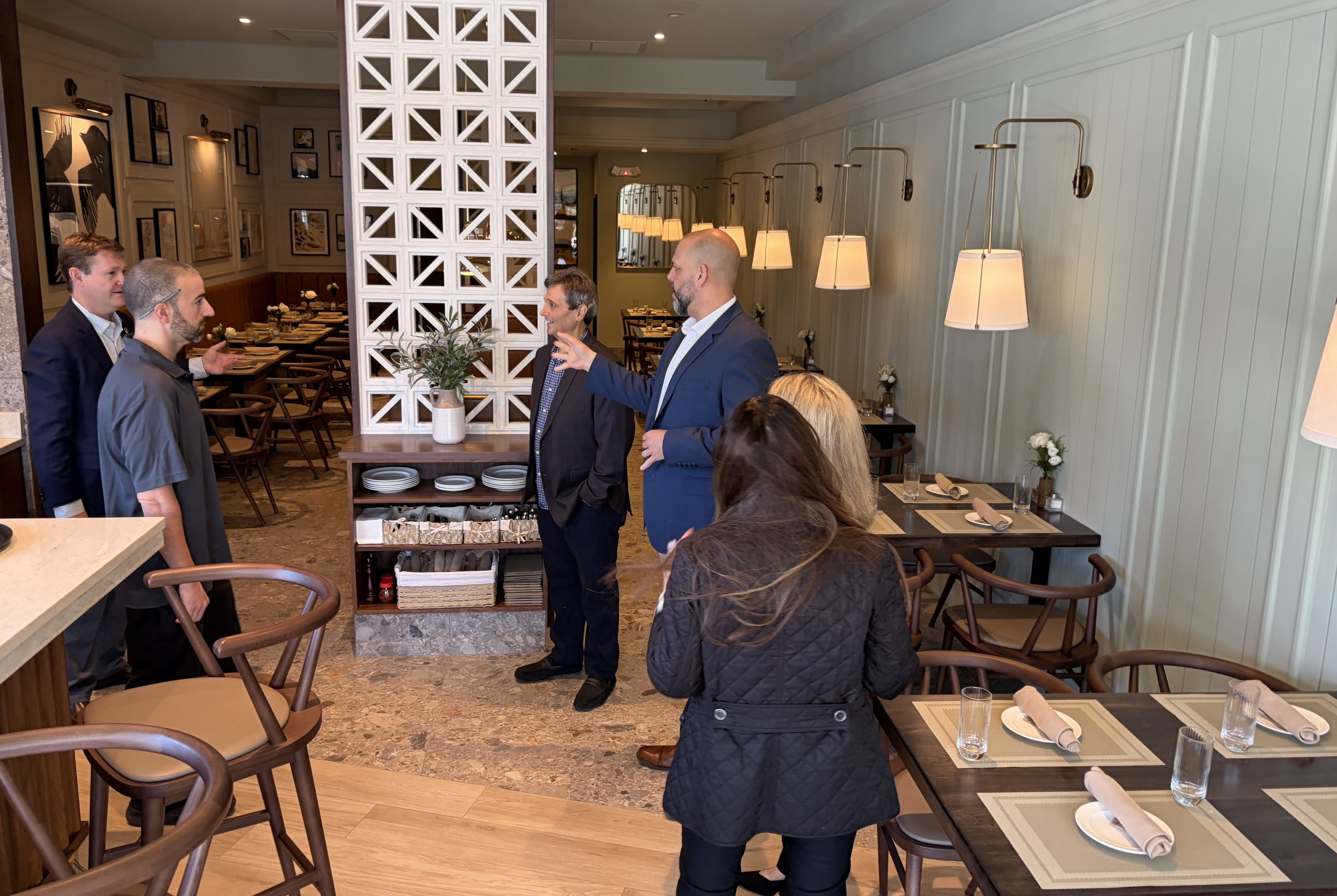 View of new restaurant layout